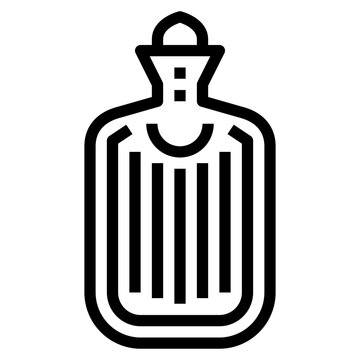 Hot Water Bottle Line Icon Style