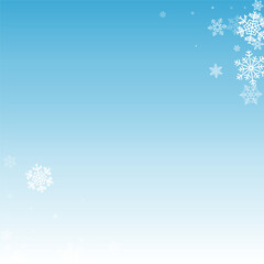 Gray Snow Vector Blue Background. Sky White