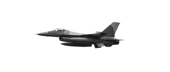 F-16 military jet fighter - obrazy, fototapety, plakaty