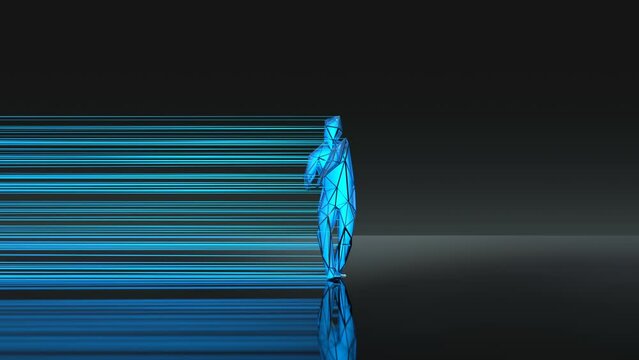 Party Dancer 3D Animation With Alpha Video