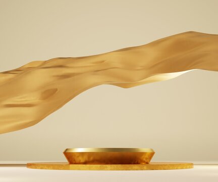 packshot gold table 3d