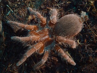 Pelinobius muticus - Niekoronowany król afrykańskich pająków. - obrazy, fototapety, plakaty
