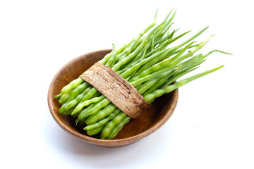 Rat-tailed radish. Fresh organic vegetables