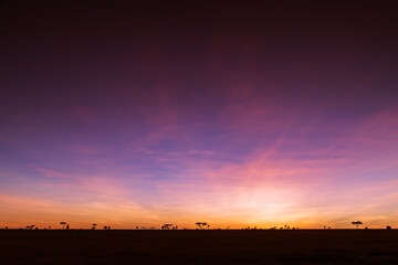 Sonnenaufgang Serengeti