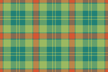 Texture pattern background. Seamless check vector. Tartan fabric plaid textile.