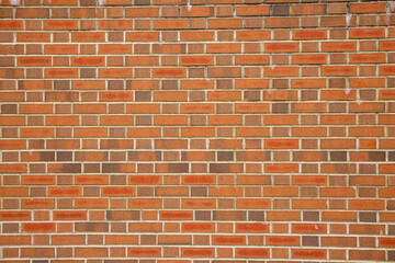 Fototapeta premium Red brick wall background outside of the building, London, UK.