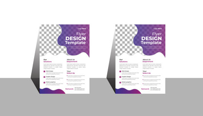 Corporate creative colorful business flyer template design, abstract business flyer, vector template design or business poster template design, modern flyer, A4 size.