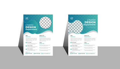 Corporate creative colorful business flyer template design, abstract business flyer, vector template design or business poster template design, modern flyer, A4 size.