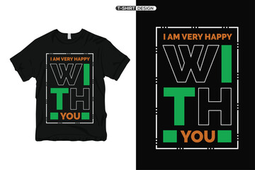 Minimalist typography t-shirt design and Inspirational quotes lettering style trendy modern typography design