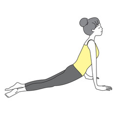 ヨガをする女性_3