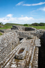 Housesteads Roman Fort in Northumberland, UK