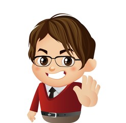 People show a gesture no or stop