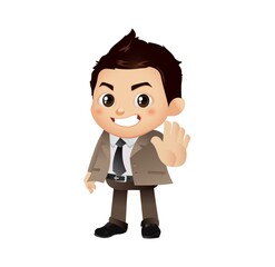 People show a gesture no or stop