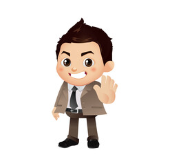 People show a gesture no or stop