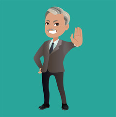 People show a gesture no or stop