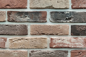 Background texture of brick wall. Cose-up