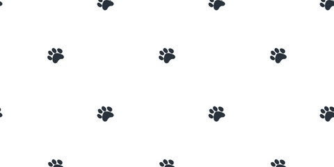Seamless pattern with dog  prints (reverse)