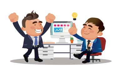 Businessman resting in armchair with legs up