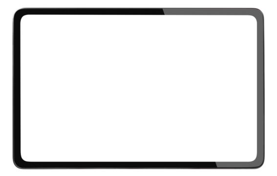 Tablet computer cut out