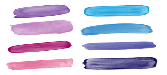 set of vector watercolor brushes