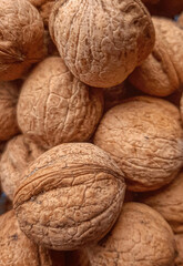 close up of walnuts