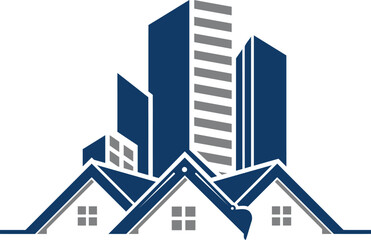 Real estate construction logo design