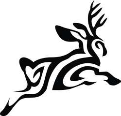 Deer hunting logo design
