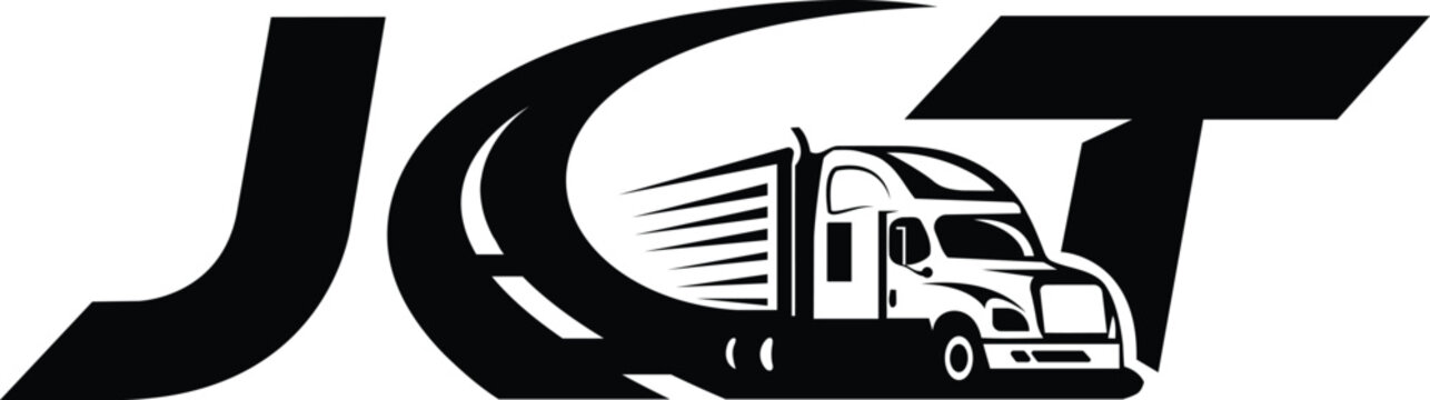 jct Logistics tracking and transport logo design