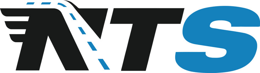 nts Logistics tracking and transport logo design