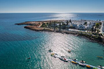 Fototapeta premium Peninsula in Protaras resort in Famagusta District, Cyprus island country