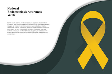 National Endometriosis Awareness Week background.
