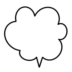 Conversation Speech Bubble Chat Doodle Hand Draw isolated