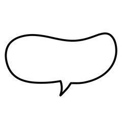 Conversation Speech Bubble Chat Doodle Hand Draw isolated