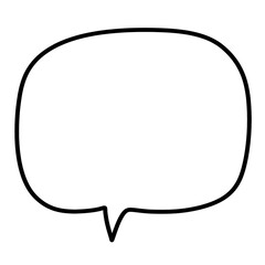 Conversation Speech Bubble Chat Doodle Hand Draw isolated