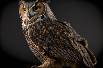 Majestic Horned Owl Wisdom