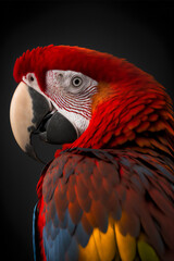 Majestic Scarlet Macaw Grace