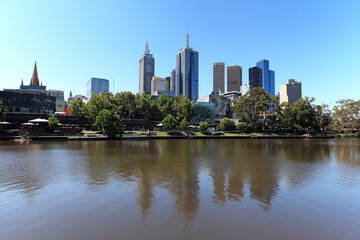 Fototapeta premium Melbourne central business district (Melbourne CBD), Australia