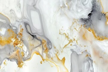 abstract background alcohol ink grey gray gold white
