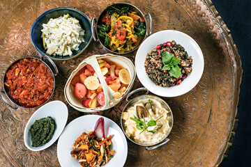 radiational Moroccan food on the table