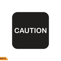 Icon vector graphic of symbol caution
