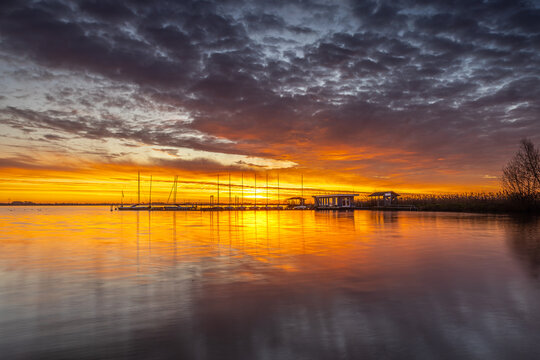 Morgenrot am Dümmer