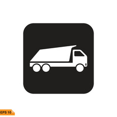 Icon vector graphic of truck 