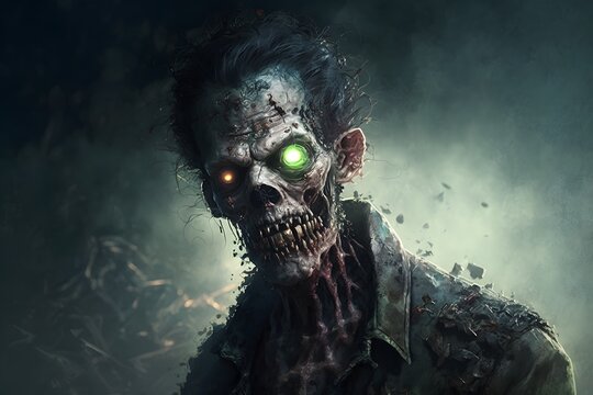 zombie created using Generative AI Technology