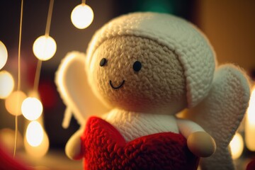 Plush animals, angles, St.Valentine's day, romantic atmosphere