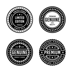 Classic Vintage Retro Premium Vector Badge, Emblem, Logo, Label, Sticker, Stamp, Symbol, Seal, Banner Frame Collection Set