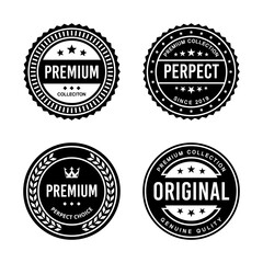 Obraz premium Classic Vintage Retro Premium Vector Badge, Emblem, Logo, Label, Sticker, Stamp, Symbol, Seal, Banner Frame Collection Set