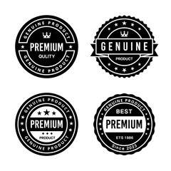 Classic Vintage Retro Premium Vector Badge, Emblem, Logo, Label, Sticker, Stamp, Symbol, Seal, Banner Frame Collection Set