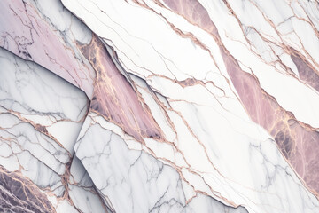 Fototapeta premium Luxury white marble texture background, high-end natural stone material interior design, wallpaper, backdrop, banner and architecture, Generative AI.