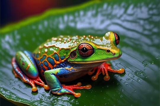 tropical rainforest tree frogs