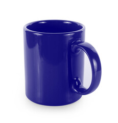 empty mug isolated on white background.